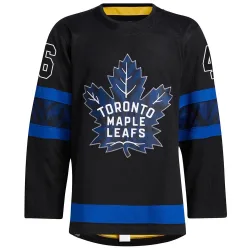 Men's Alex Steeves Toronto Maple Leafs Alternate Jersey - Black Authentic