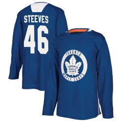 Men's Alex Steeves Toronto Maple Leafs Practice Jersey - Royal Authentic