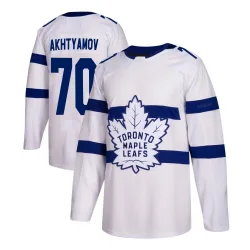 Men's Artur Akhtyamov Toronto Maple Leafs 2018 Stadium Series Jersey - White Authentic