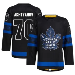 Men's Artur Akhtyamov Toronto Maple Leafs Alternate Jersey - Black Authentic