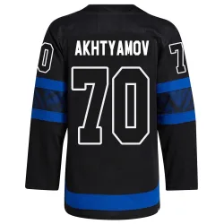 Men's Artur Akhtyamov Toronto Maple Leafs Alternate Jersey - Black Authentic