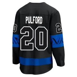 Men's Bob Pulford Toronto Maple Leafs Alternate Premier Jersey - Black Breakaway