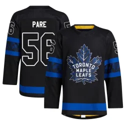 Men's Cedric Pare Toronto Maple Leafs Alternate Jersey - Black Authentic