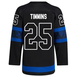 Men's Conor Timmins Toronto Maple Leafs Alternate Jersey - Black Authentic