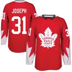 Men's Curtis Joseph Toronto Maple Leafs Alternate Jersey - Red Authentic