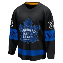 Men's Curtis Joseph Toronto Maple Leafs Alternate Premier Jersey - Black Breakaway