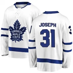 Men's Curtis Joseph Toronto Maple Leafs Away Jersey - White Breakaway