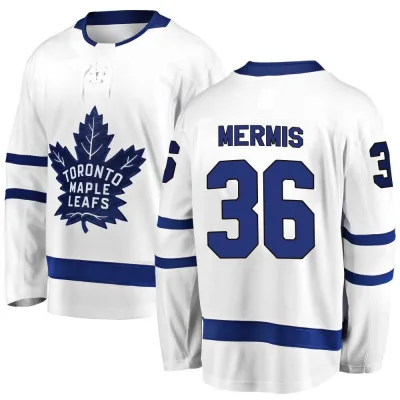 Men's Dakota Mermis Toronto Maple Leafs Away Jersey - White Breakaway