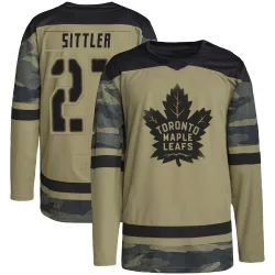 Men's Darryl Sittler Toronto Maple Leafs Military Appreciation Practice Jersey - Camo Authentic