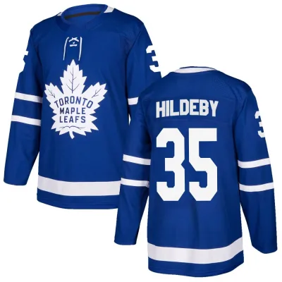 Men's Dennis Hildeby Toronto Maple Leafs Home Jersey - Blue Authentic