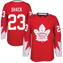 Men's Eddie Shack Toronto Maple Leafs Alternate Jersey - Red Authentic