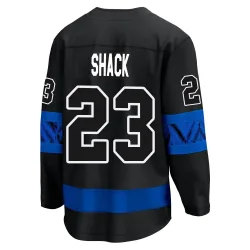 Men's Eddie Shack Toronto Maple Leafs Alternate Premier Jersey - Black Breakaway