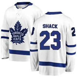 Men's Eddie Shack Toronto Maple Leafs Away Jersey - White Breakaway