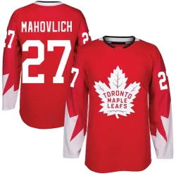 Men's Frank Mahovlich Toronto Maple Leafs Alternate Jersey - Red Authentic