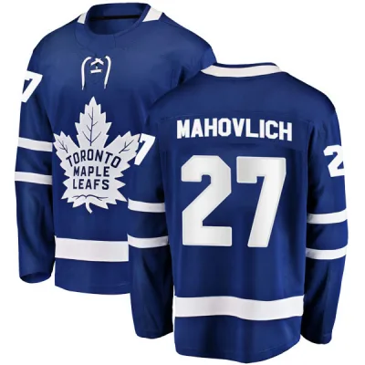 Men's Frank Mahovlich Toronto Maple Leafs Home Jersey - Blue Breakaway