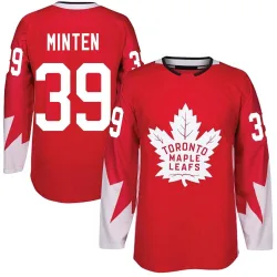 Men's Fraser Minten Toronto Maple Leafs Alternate Jersey - Red Authentic