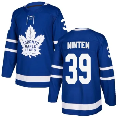 Men's Fraser Minten Toronto Maple Leafs Home Jersey - Blue Authentic