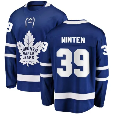 Men's Fraser Minten Toronto Maple Leafs Home Jersey - Blue Breakaway