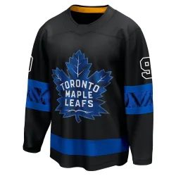 Men's Glenn Anderson Toronto Maple Leafs Alternate Premier Jersey - Black Breakaway