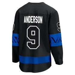 Men's Glenn Anderson Toronto Maple Leafs Alternate Premier Jersey - Black Breakaway