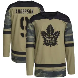 Men's Glenn Anderson Toronto Maple Leafs Military Appreciation Practice Jersey - Camo Authentic