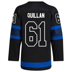 Men's Jacob Quillan Toronto Maple Leafs Alternate Jersey - Black Authentic