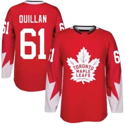 Men's Jacob Quillan Toronto Maple Leafs Alternate Jersey - Red Authentic