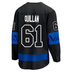 Men's Jacob Quillan Toronto Maple Leafs Alternate Premier Jersey - Black Breakaway