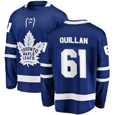 Men's Jacob Quillan Toronto Maple Leafs Home Jersey - Blue Breakaway