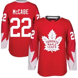 Men's Jake McCabe Toronto Maple Leafs Alternate Jersey - Red Authentic