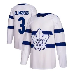 Men's John Klingberg Toronto Maple Leafs 2018 Stadium Series Jersey - White Authentic