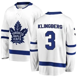 Men's John Klingberg Toronto Maple Leafs Away Jersey - White Breakaway