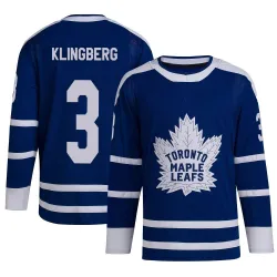 Men's John Klingberg Toronto Maple Leafs Reverse Retro 2.0 Jersey - Royal Authentic