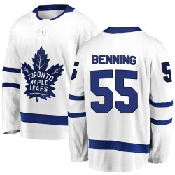 Men's Matt Benning Toronto Maple Leafs Away Jersey - White Breakaway