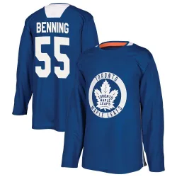 Men's Matt Benning Toronto Maple Leafs Practice Jersey - Royal Authentic