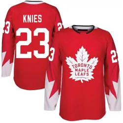 Men's Matthew Knies Toronto Maple Leafs Alternate Jersey - Red Authentic