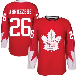 Men's Nick Abruzzese Toronto Maple Leafs Alternate Jersey - Red Authentic