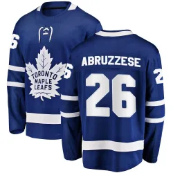 Men's Nick Abruzzese Toronto Maple Leafs Home Jersey - Blue Breakaway