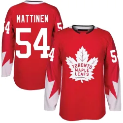 Men's Nicolas Mattinen Toronto Maple Leafs Alternate Jersey - Red Authentic