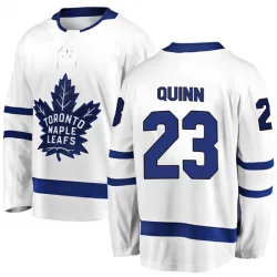 Men's Pat Quinn Toronto Maple Leafs Away Jersey - White Breakaway