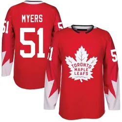 Men's Philippe Myers Toronto Maple Leafs Alternate Jersey - Red Authentic