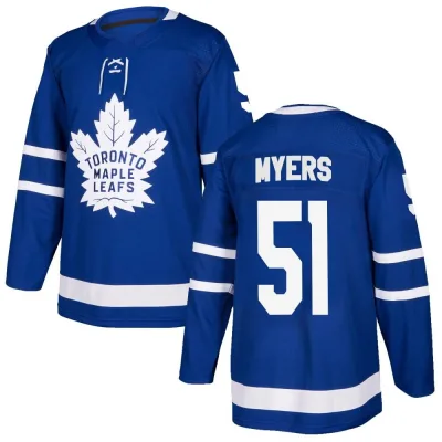 Men's Philippe Myers Toronto Maple Leafs Home Jersey - Blue Authentic