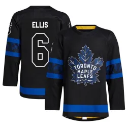 Men's Ron Ellis Toronto Maple Leafs Alternate Jersey - Black Authentic