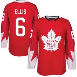 Men's Ron Ellis Toronto Maple Leafs Alternate Jersey - Red Authentic