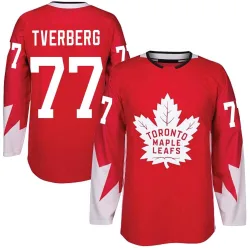 Men's Ryan Tverberg Toronto Maple Leafs Alternate Jersey - Red Authentic