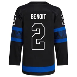 Men's Simon Benoit Toronto Maple Leafs Alternate Jersey - Black Authentic