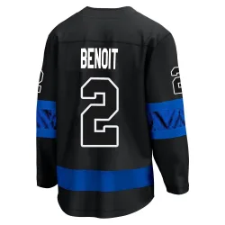 Men's Simon Benoit Toronto Maple Leafs Alternate Premier Jersey - Black Breakaway