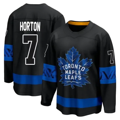 Men's Tim Horton Toronto Maple Leafs Alternate Premier Jersey - Black Breakaway