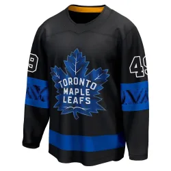 Men's Ty Voit Toronto Maple Leafs Alternate Premier Jersey - Black Breakaway