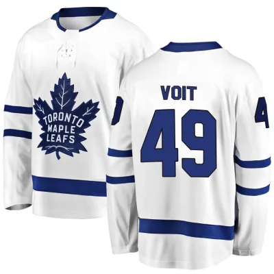 Men's Ty Voit Toronto Maple Leafs Away Jersey - White Breakaway